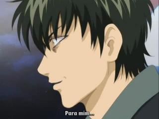 Gintama - Episodio 119 - Em um maço de cigarros, pelo menos um fede a fezes de cavalo. Eu já estou no meu limite... Nessa altura, eu vou.. Eu vou!