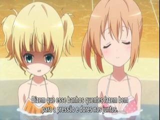 Gochuumon wa Usagi Desuka? - Episodio 8 - Agora, olhando de perto,o do meio parece comigo!