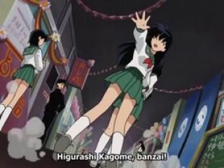 Inuyasha Legendado - Episodio 128 - O youkai peixe e o conflito do festival escolar