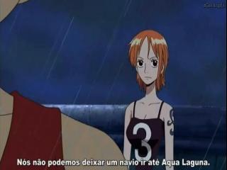 One Piece - Episodio 255 - Outro Trem do Oceano? A saída de Rocketman