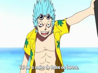 One Piece - Episodio 322 - Adeus Meus Amados Seguidores! A Partida de Franky!