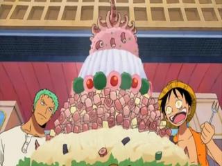 One Piece - Episodio 338 - O Prazer em Conhecer Pessoas! Os Verdadeiros Sentimentos do Esqueleto Cavalheiro!