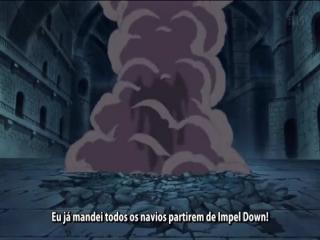 One Piece - Episodio 450 - A equipe de fuga com problemas. Ataque proibido, Venom Demom.