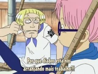 One Piece - Episodio 68 - Ânimo, Cobby ! Recordações da dura briga com a Marinha de Cobby-Meppo.