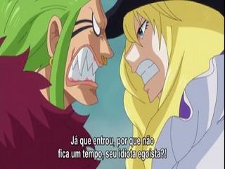 One Piece - Episodio 712 - Um Forte Vento e Uma Onda! Hakuba vs Dellinger!