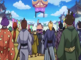 One Piece - Episodio 902 - O Yokozuna Em Ação! O Invencível Urashima Atrás de Okiku!