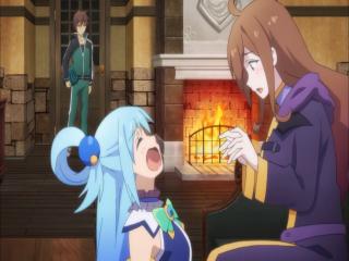 Kono Subarashii Sekai ni Shukufuku Wo! 2 - Episodio 9 - Uma Deusa Para Esta Cidade de Águas Termais Corrupta