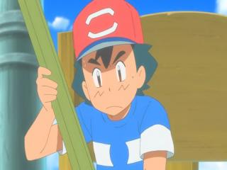 Pokémon Sun & Moon - Episodio 83 - Satoshi Encolhe