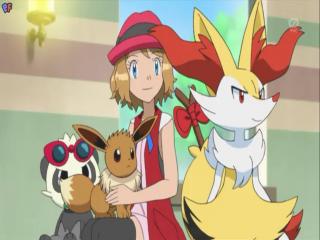 Pokémon XY - Episodio 89 - A Batalha em Dupla é Uma Batalha da Amizade! O Primeiro Combate de Eevee!!