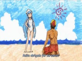 Shinryaku! Ika Musume - Episodio 2 - Espere uma lula, não está do meu lado? Você não é o meu companheiro?