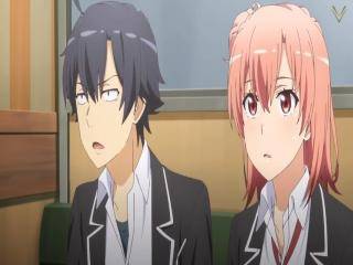 Yahari Ore no Seishun Love Comedy wa Machigatteiru. Kan - Episódio 6 - Mais uma vez, Hikigaya Hashiman começa a falar.